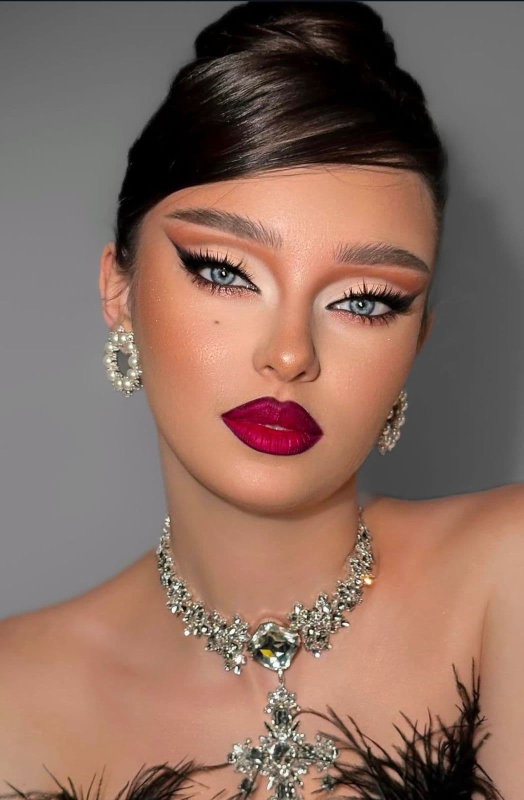 Elegant makeup look at Copper Beauty Salon Dubai